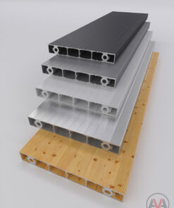 Treppenstufen aus Aluminium in unterschiedlichen Farben